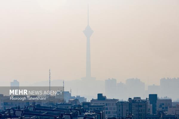 هوای تهران در وضعیت نارنجی و آلوده قرار دارد